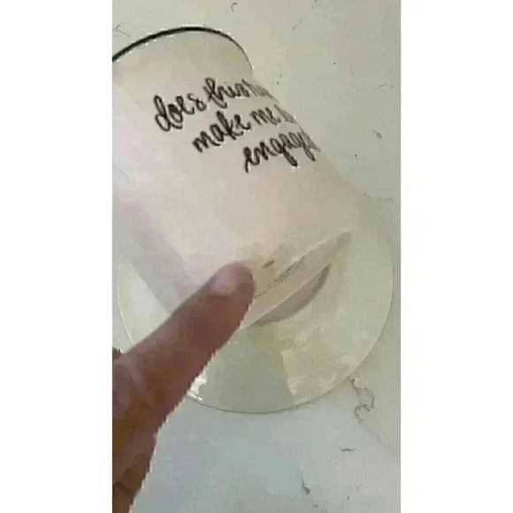 Coffee Mug "Does this ring make me look engaged?" 16oz Pink Black 2 Side Print - Picture 8 of 8